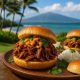 BBQ Pineapple Pork with Freeze Dried Mango Crunch