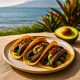 BBQ Portobello Tacos with Avocado Cream & Chili Crisp